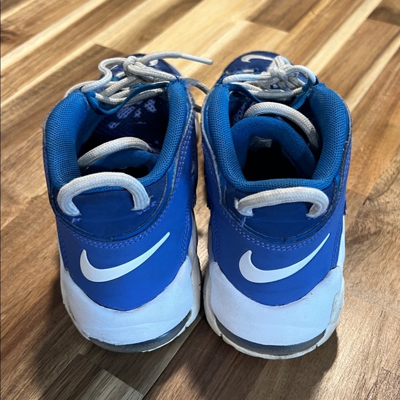 Nike Uptempo Blue Kids Sneaker 3Y - Picture 2 of 5